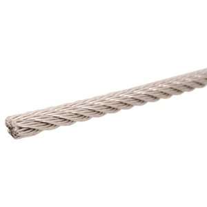 Sanlo CBL 1100 Uncoated Galvanized Steel Cable 1/4 Wire Diameter, 7x19 