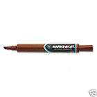 Marks A Lot Permanent Markers   Chisel Tip Brown