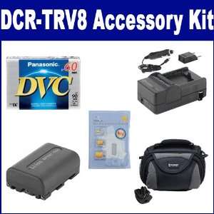  DCR TRV8 Camcorder Accessory Kit includes SDC 26 Case, DVTAPE Tape 