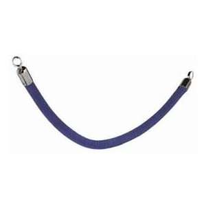  Securit®Barrier System Rope, 2 Dia X 60, Velour, Blue 