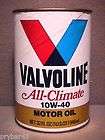 vintage valvoline all climate motor oil one quart paper can