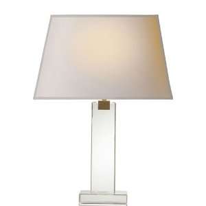   NP Studio 1 Light Table Lamps in Clear Block Glass