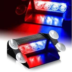  Red & Blue Generation 3 LED Law Enforcement Use Strobe 