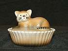 Westmoreland Hand Painted Cat Dish MINT HTF ~ CUTE Low Starting 