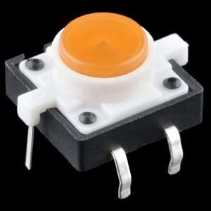  LED Tactile Button   Orange Electronics