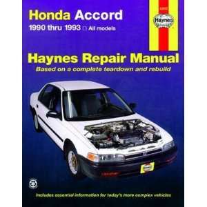  Honda Accord Haynes Repair Manual (1990   1993 