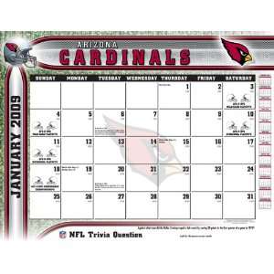  Arizona Cardinals 2009 22 x 17 Desk Calendar Sports 