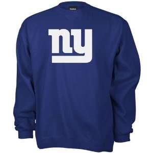  Reebok New York Giants Royal Blue Logo Premier Crew Sweatshirt 