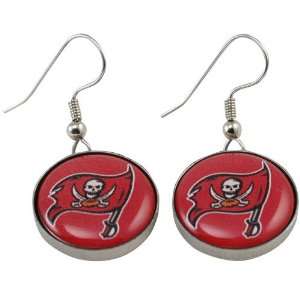 NFL Tampa Bay Buccaneers Team Logo Charm Drop Earrings  