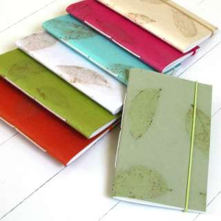 Writing journal handmade specialty paper 3x5 sketchbook diary elastic 