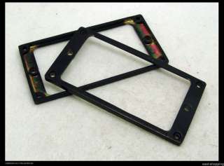   Black Flat METAL Humbucker Pickup Frame Cover Plate #DHR12157  