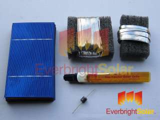 500 Untabbed Solar Cells 3x6 Diy Panel Kit w/Wire Flux  