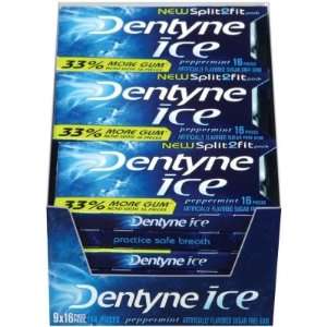  Dentyne Ice Peppermint Sugar Free Gum   16 pc.   9 pk 