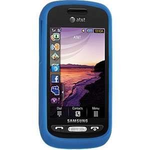  Silicone Skin Case for Samsung Solstice A887 (Blue) Cell 