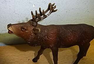 Antique German Elastolin / Lineol Farm Animal Deer #AX14  