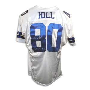   White Throwback Jersey Inscribed 3 Time Pro Bowl 