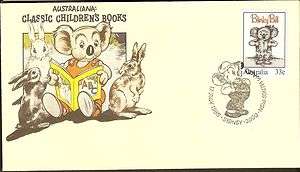 Blinky Bill Koala Bear Stamp on Classic Childrens Book FDC Cover 