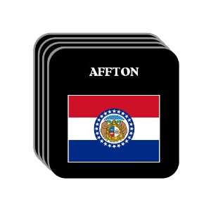 US State Flag   AFFTON, Missouri (MO) Set of 4 Mini Mousepad Coasters