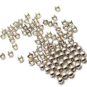  Pack of 1000pcs 8MM SILVER Round Dome Metal Studs Spots 