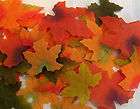 200 Vibrant Fall Silk Leaves   Wedding Decorations or Crafts