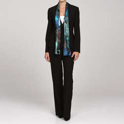 Jones New York Womens 2 piece Scarf Pant Suit  