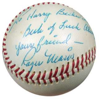 Roger Maris Autographed Signed NL Baseball To Harry PSA/DNA #Q03787 
