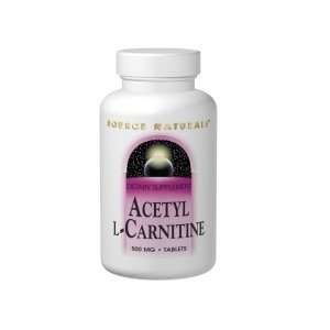  Source Naturals Acetyl L Carnitine 500mg, 30 tabs (Multi 