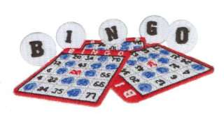 Bingo Cards Embroidered Iron On Patch wx0096  