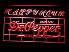 652 r Dr Pepper Drink Happy Hour Bar Neon Light Sign