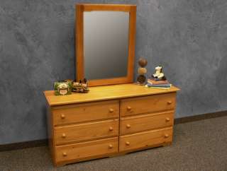 Drawer Dresser with Mirror  HONEY  