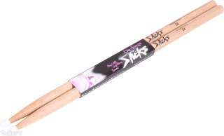 On Stage Stands 5A Nylon Tip Hickory Drumsticks (5A Nylon Tip Hickory 