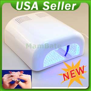   126 LED UV Gel Cure Curing Nail Polish Timer Dryer Lamp Light Spa Kit