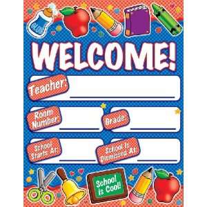  Scholastic Welcome School Tools Chart (TF2272) Office 