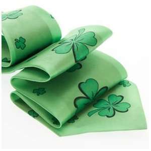  Green Irish Four Leaf Clover Tie 