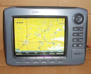 LOWRANCE HDS8 FISHFINDER GPS RECEIVER HDS 8 042194532967  