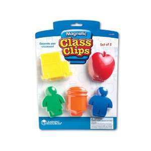  8 Pack LEARNING RESOURCES MAGNETIC CLASS CLIPS SET OF 5 