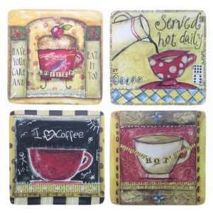 Java Time Dessert Plate in Assorted by Lisa Kaus  Kitchen 