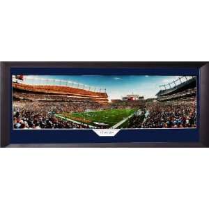   Denver Broncos 8 Yard Line 15X35 Panoramic Frame