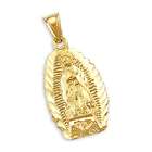 Showman Jewels 14k Yellow Gold Virgin Mary Charm Pendant Guadalupe 