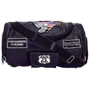  LEATHER MOTORCYCLE BAG (Motorcycle   Luggage) Sports 