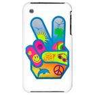 Artsmith Inc iPhone 3G Hard Case Peace Sign Hand Symbol Dolphin Smiley 