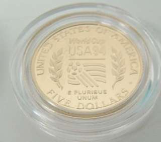 1994 PROOF USA WORLD CUP COM. 3 COIN SET $5 DOLLAR GOLD~ SILVER PROOF 