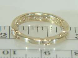   Yellow Gold .36ct Diamond Adjustable Finger Fit Wedding Band  