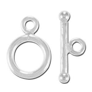  12mm Sterling Silver Filled Round Toggle Clasp Arts 