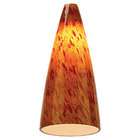 Sea Gull Lighting 94229 6030 Ambiance Amber with Red Flake Glass Shade