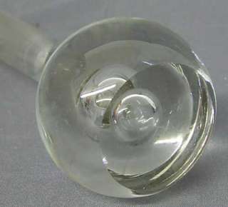 Clear Controlled Bubble Base Art Glass Vase Sweden 8  
