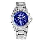 Armitron Mens 408152WTBL Chronograph White Strap with Blue Accents 