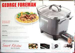 New George Foreman Smart Kitchen MultiCooker FREESHIP  