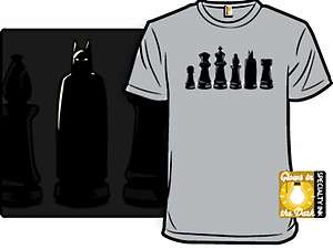 The Dark Knight Chess Glow in the Dark Mens T shirt Batman FREE 