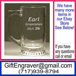 Personalized Glass Mug Bridesmaid Groomsmen Gift 0A2  
